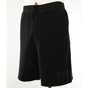 Y-3 YOHJI YAMAMOTO Mens Black Classic Terry Cotton Shorts XL NWT